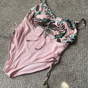 Pink One Piece Swim Suit